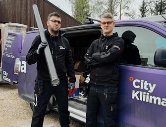 Saatejuhtidest said City Kliima paigaldajad: kuidas Jüri Butšakov ja Robert Rool objektil hakkama said?